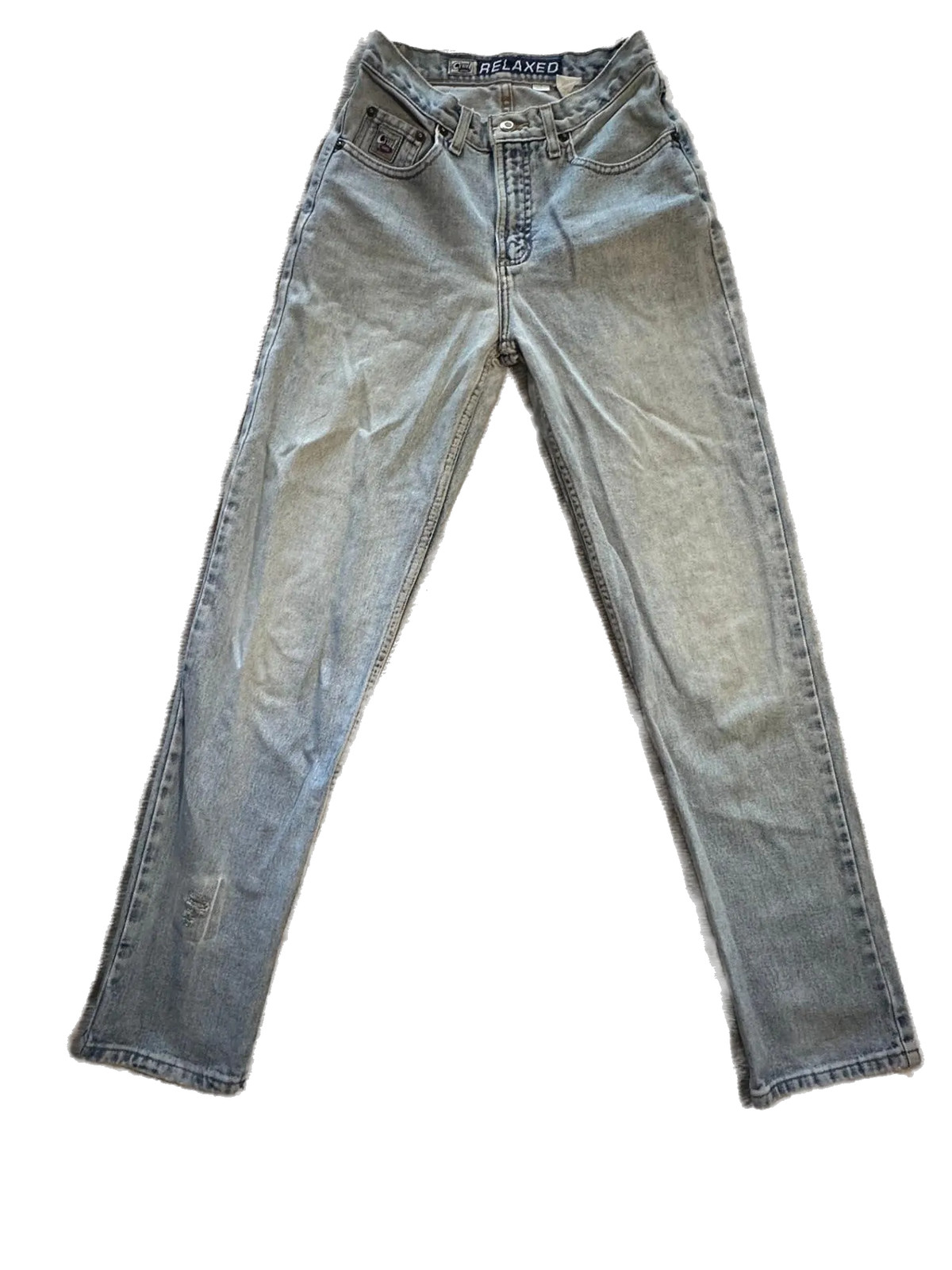 Vtg Cruel Girl Womens Relaxed Fit Jeans Size 3 24×31 High Waist Light Wash Denim