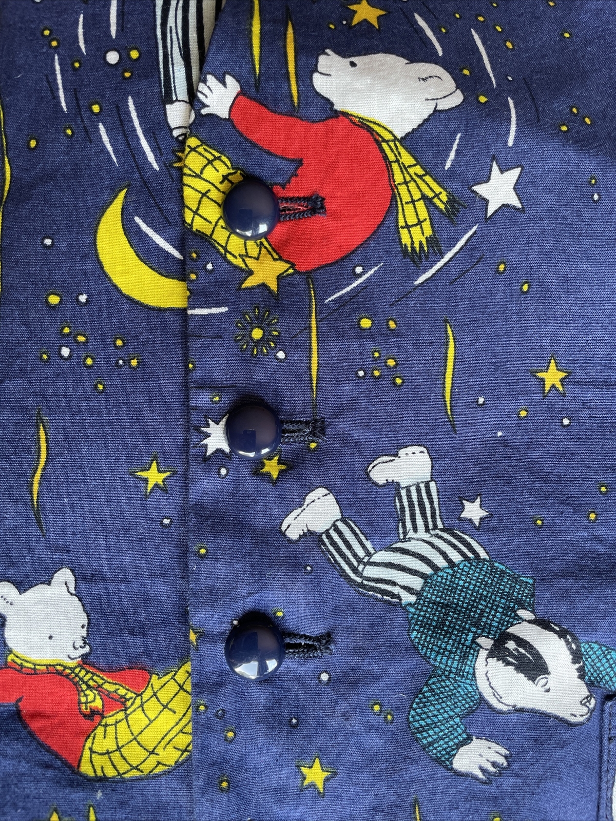 Harrods Knightsbridge Frederick Theak Vintage Vest Size Small S RUPERT THE BEAR