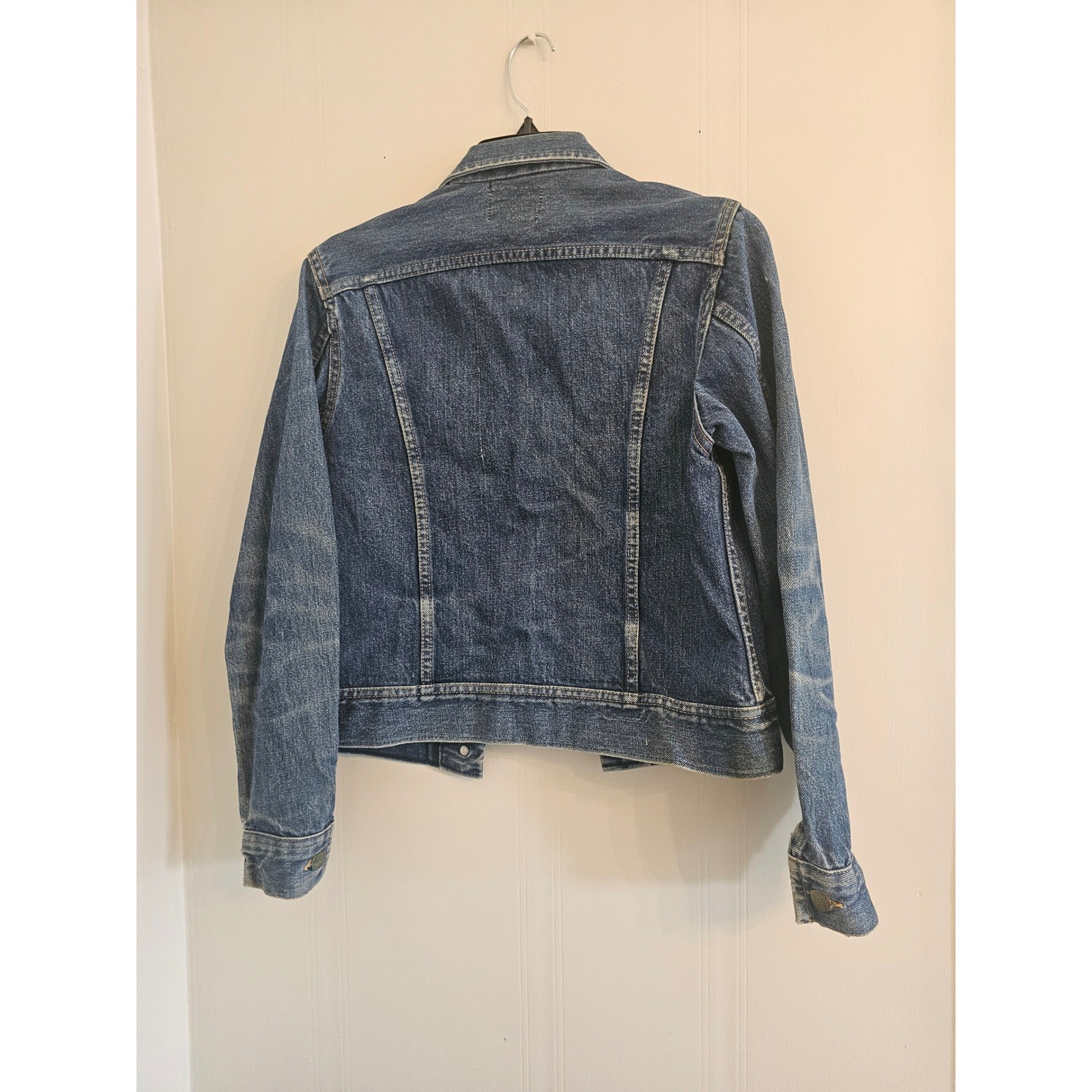 Vintage Lee Riders Denim Jacket Juniors 11/12 Blue Trucker Made in USA