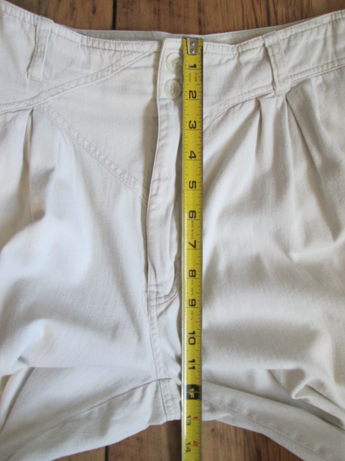 Vintage Zeppelin 80s 90s Pants 30×30 White Pleated High Waist Tapered Paper Bag