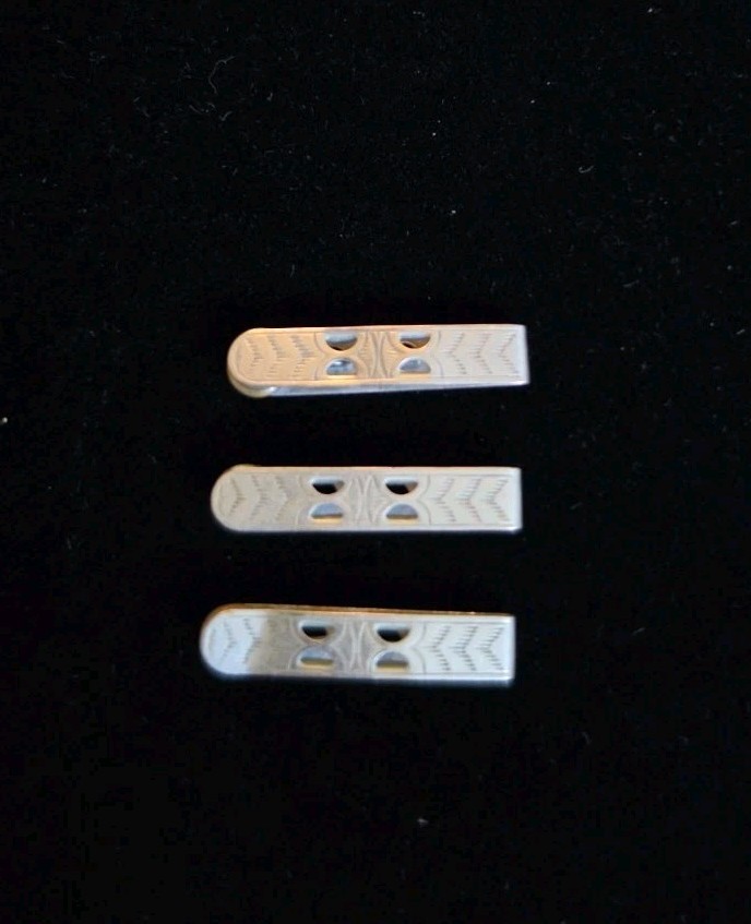 Slip Straps Vintage Set Wilsnep Silver Tone