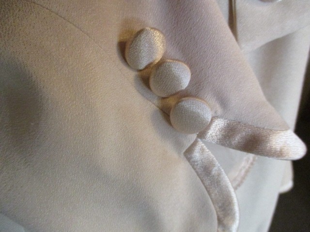 VTG Spencer Jeremy 2 pc Tuxedo Blazer & Maxi Dress Set in Blush Pink 12