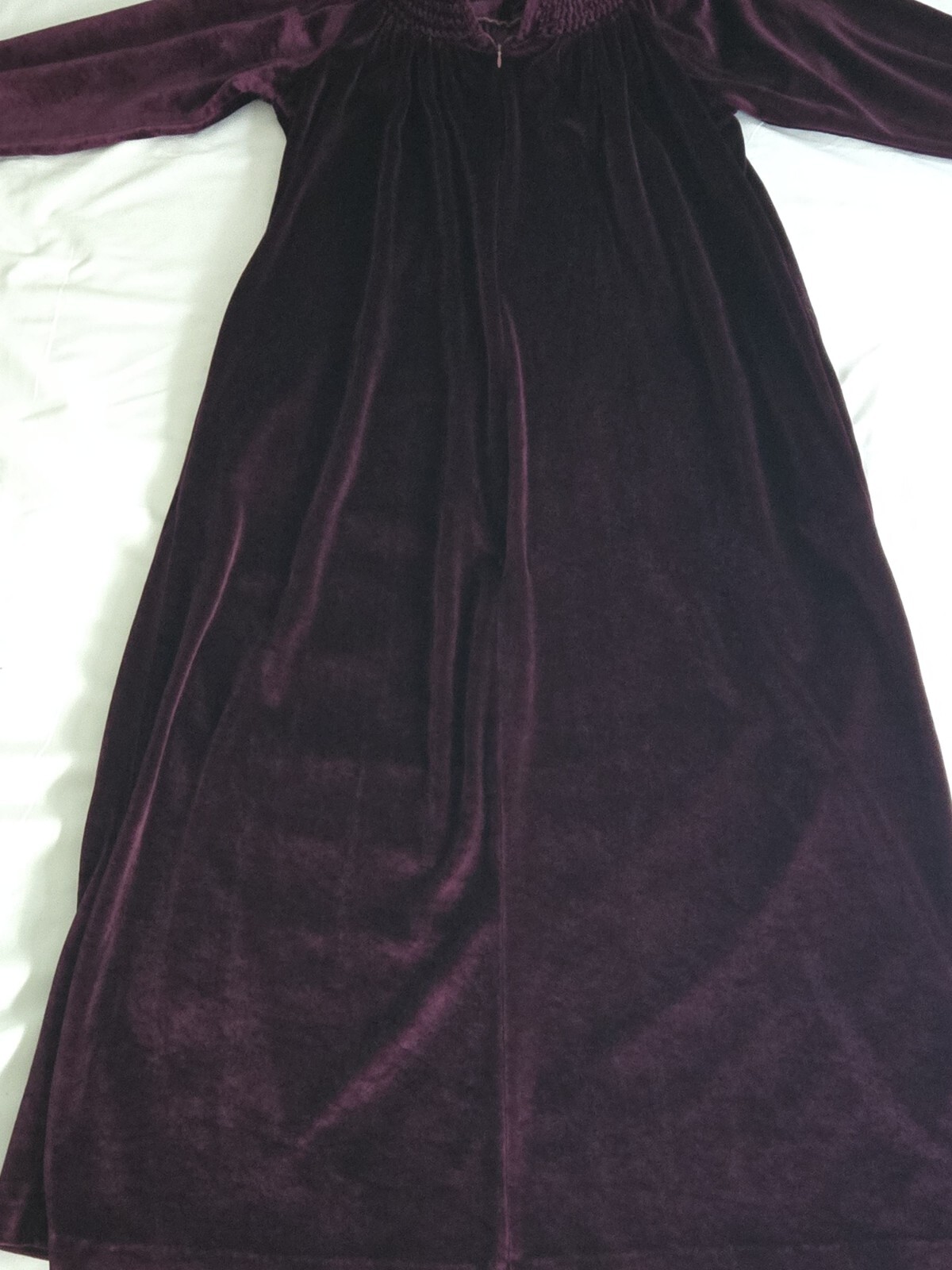 VTG Robe Lara Dee By Charm Warm Fleece Zip Lounge Housecoat 2 Pocket Purple Sz L