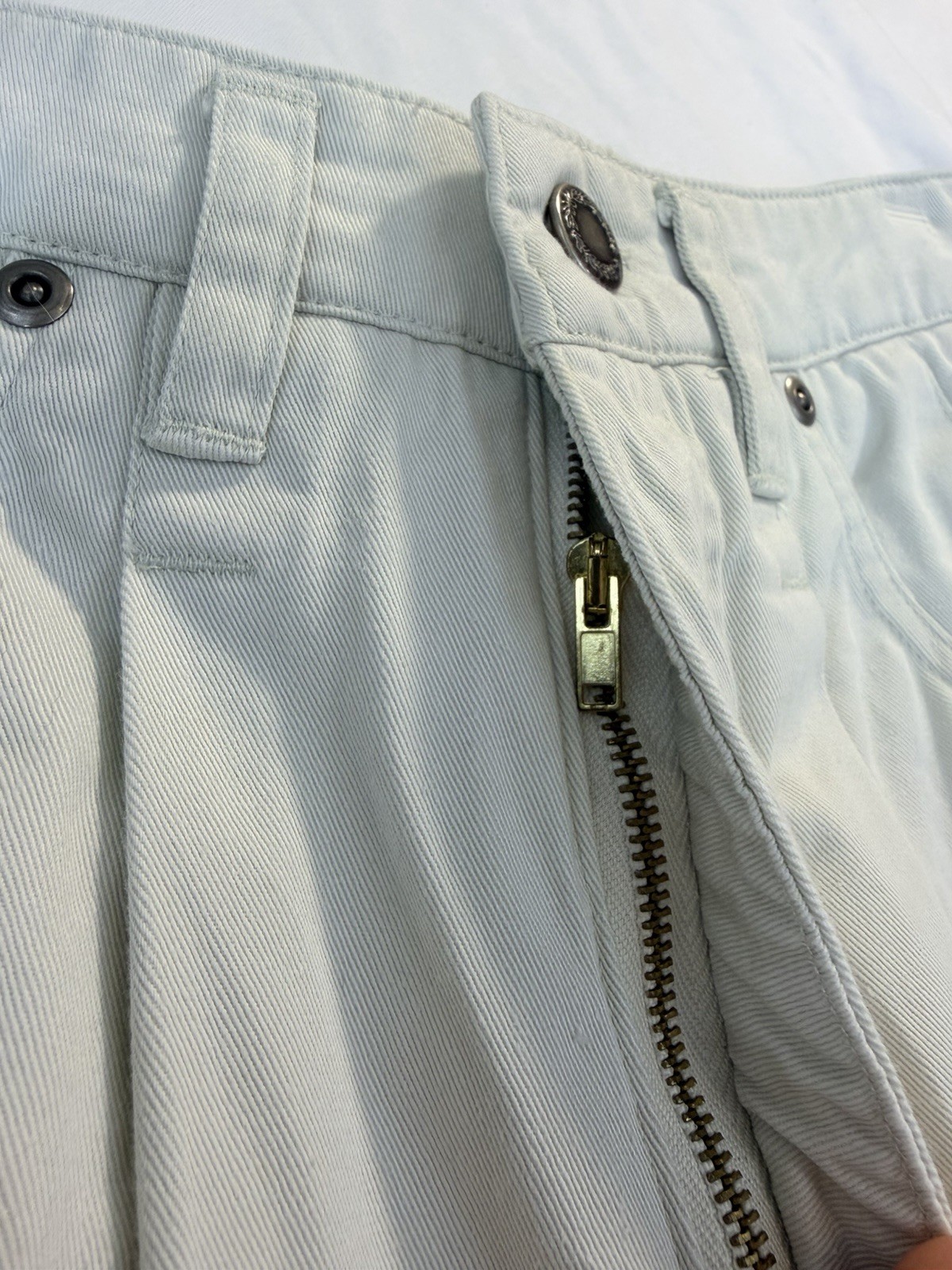 Vintage 80s Hunters Run White Jeans Sz 4 High Waist Baggy Mom Jeans