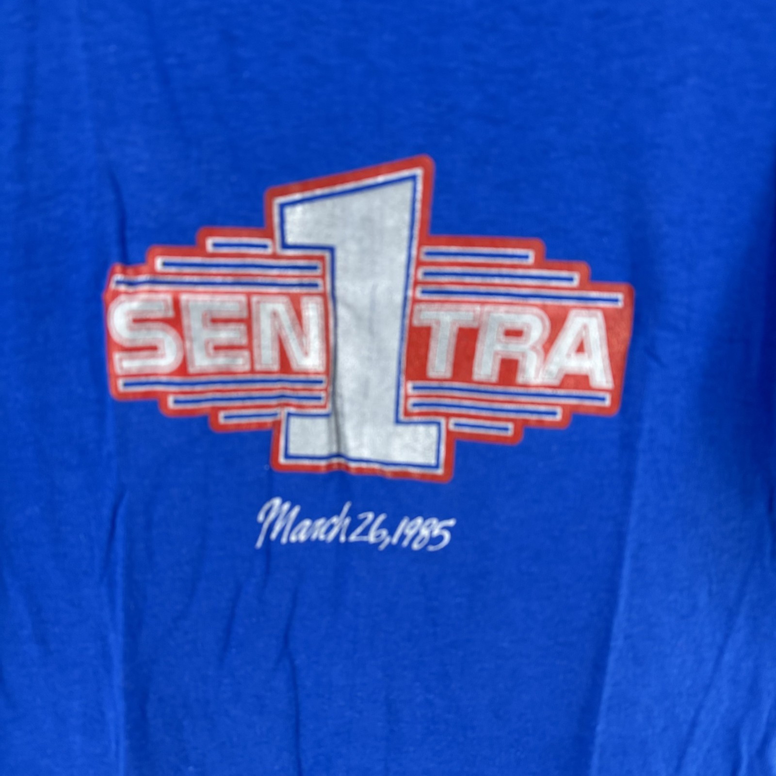 VTG 80s Nissan Sentra 1985 First Production Shirt XS Baby Tee Single Stitch USA