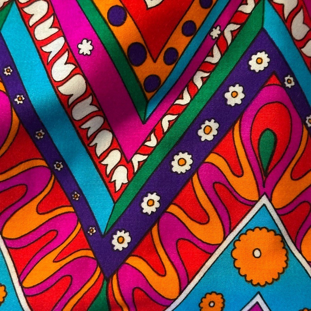 Vibrant Vintage 1960’s Alex Colman Multicolor A-Line Skirt