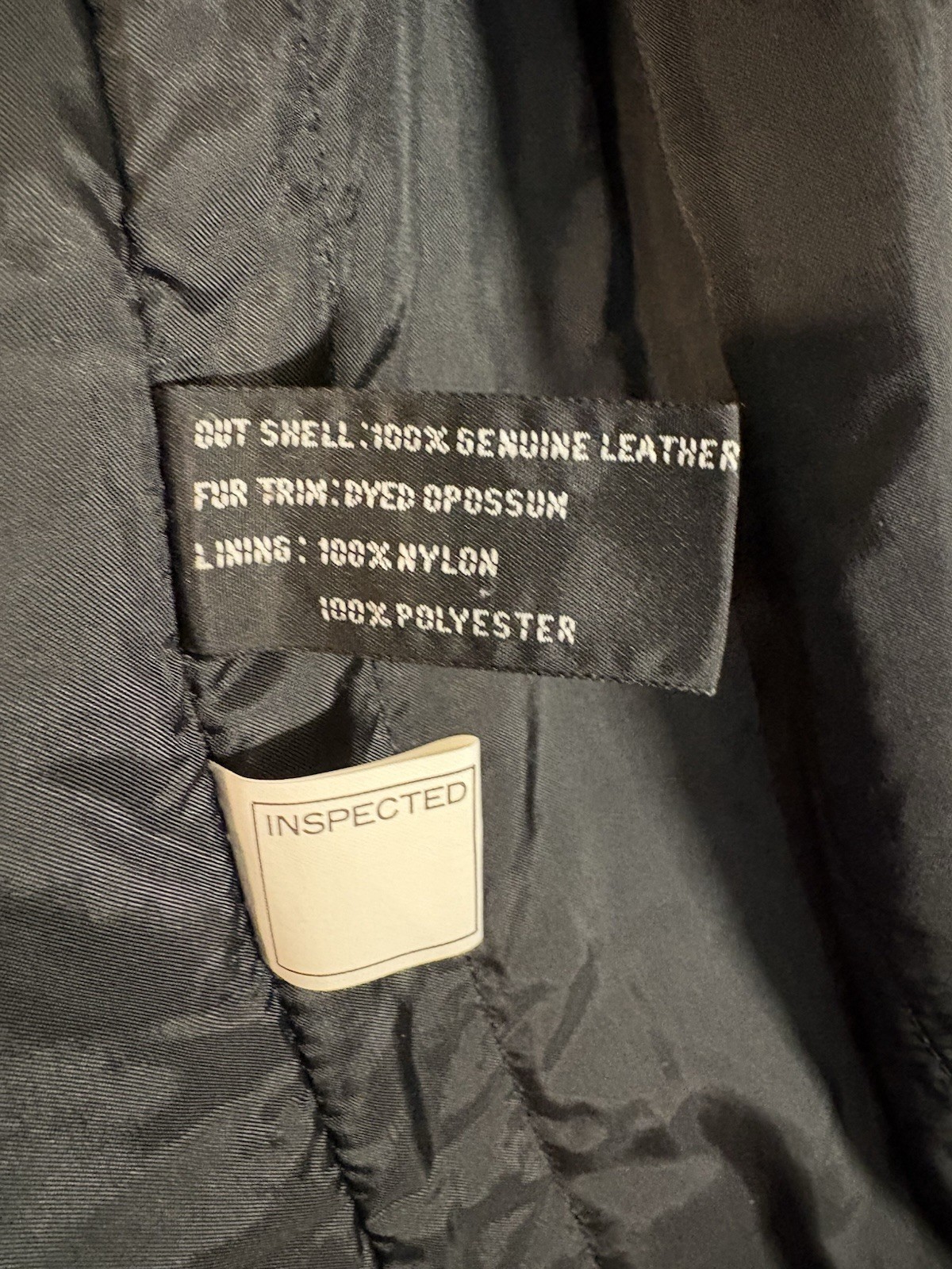 Pelle New York Milano black leather maxi coat with Fur Trim