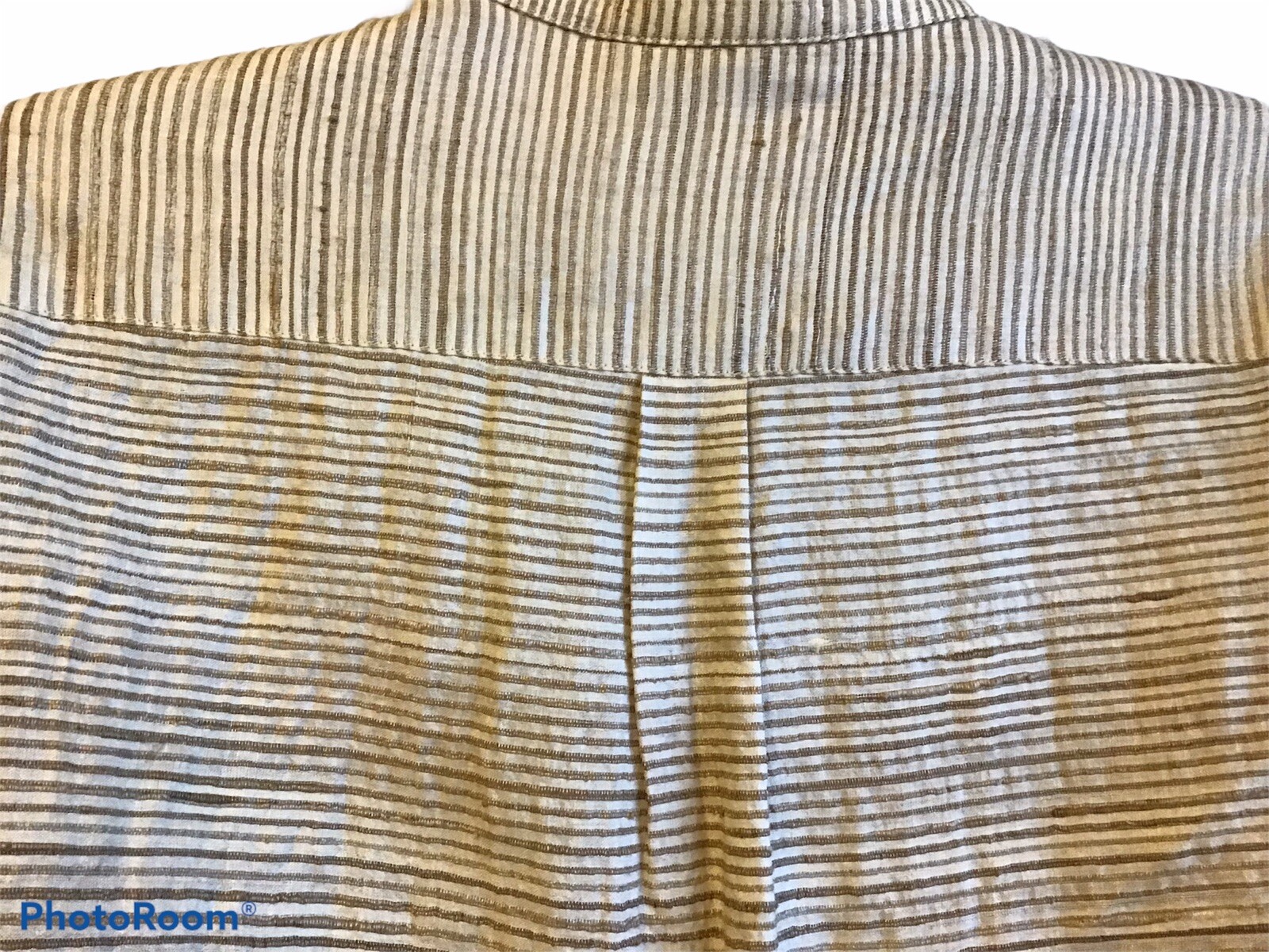 Vintage Ann May 100% Silk Blouse Long Sleeve Button Up Band Collar Career Med