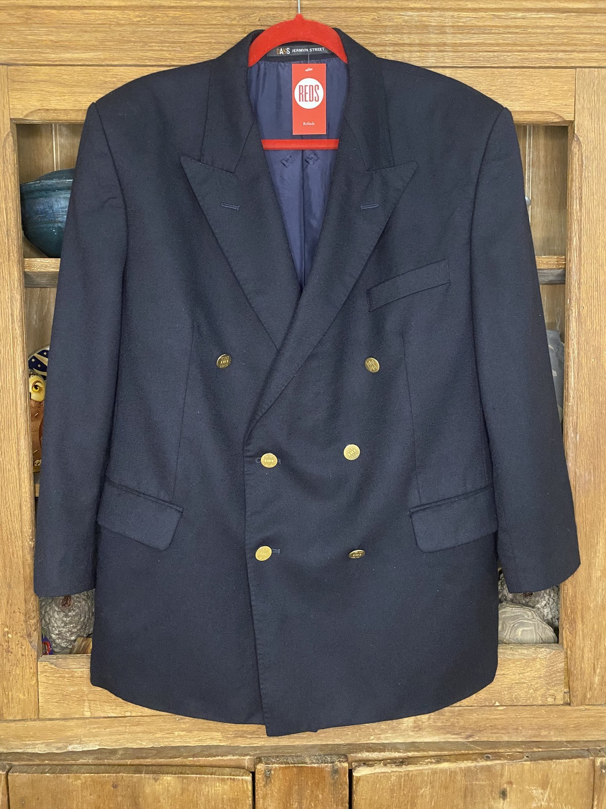 Oversized 80s Wool Blazer Size 16