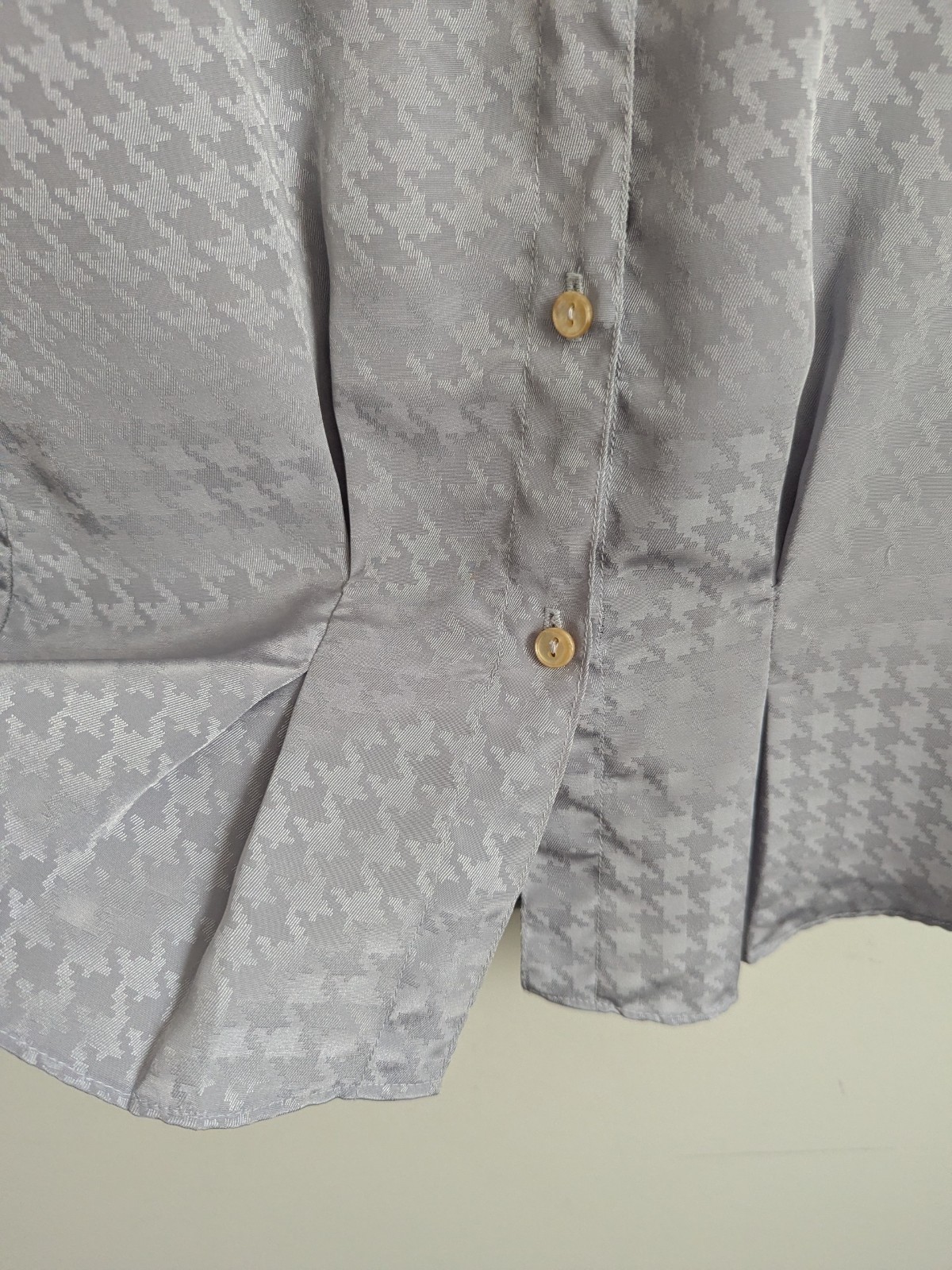 Vintage 80s Does 40s Glam Blouse Lot 2 Silky Retro New Wave Secretary Coquette