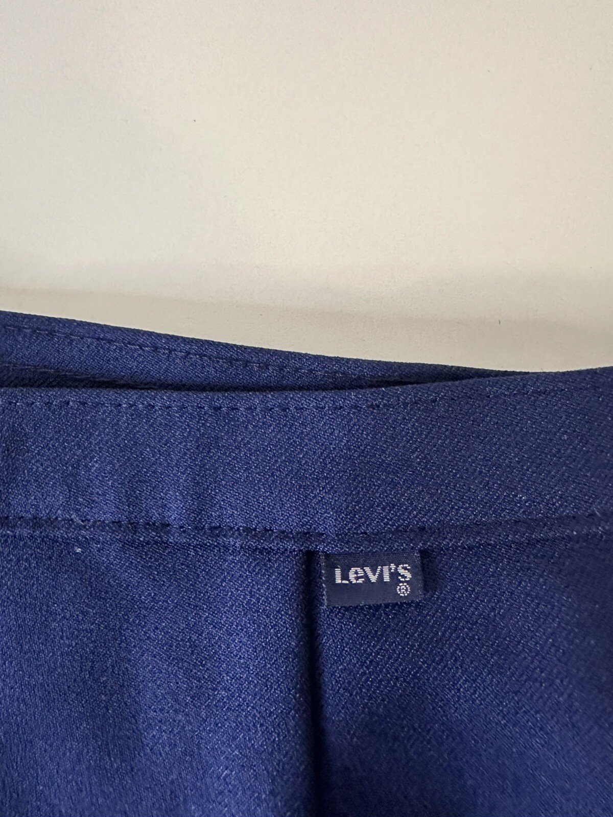 Vintage Levis Bend Over Blue Skirt Size 38 WPL 423 Made In USA
