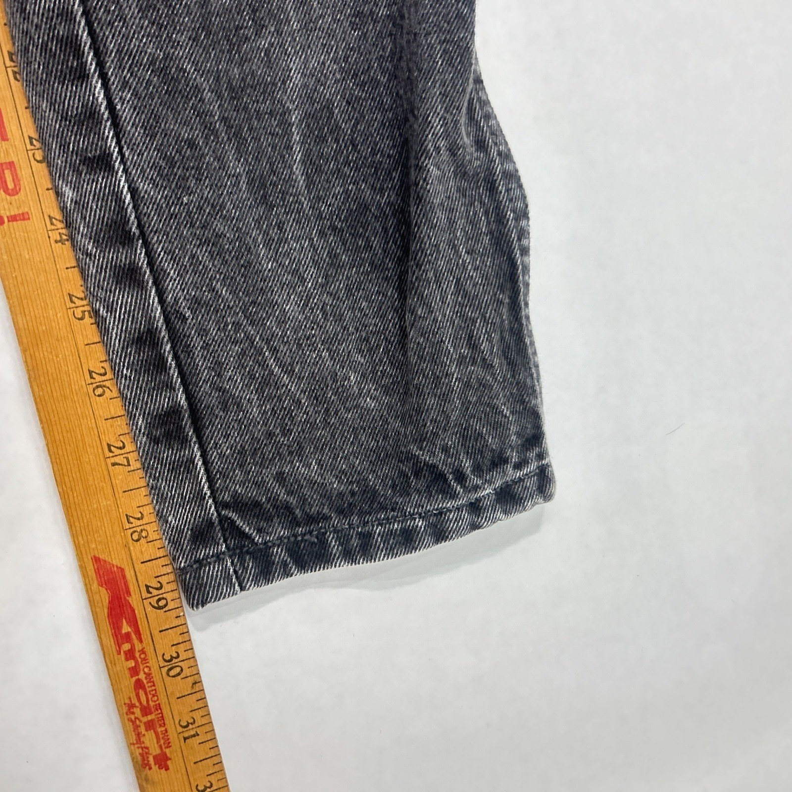 Vintage 80s PS Gitano Mom Jeans 6 High Waist Charcoal Acid Wash Tapered Grunge