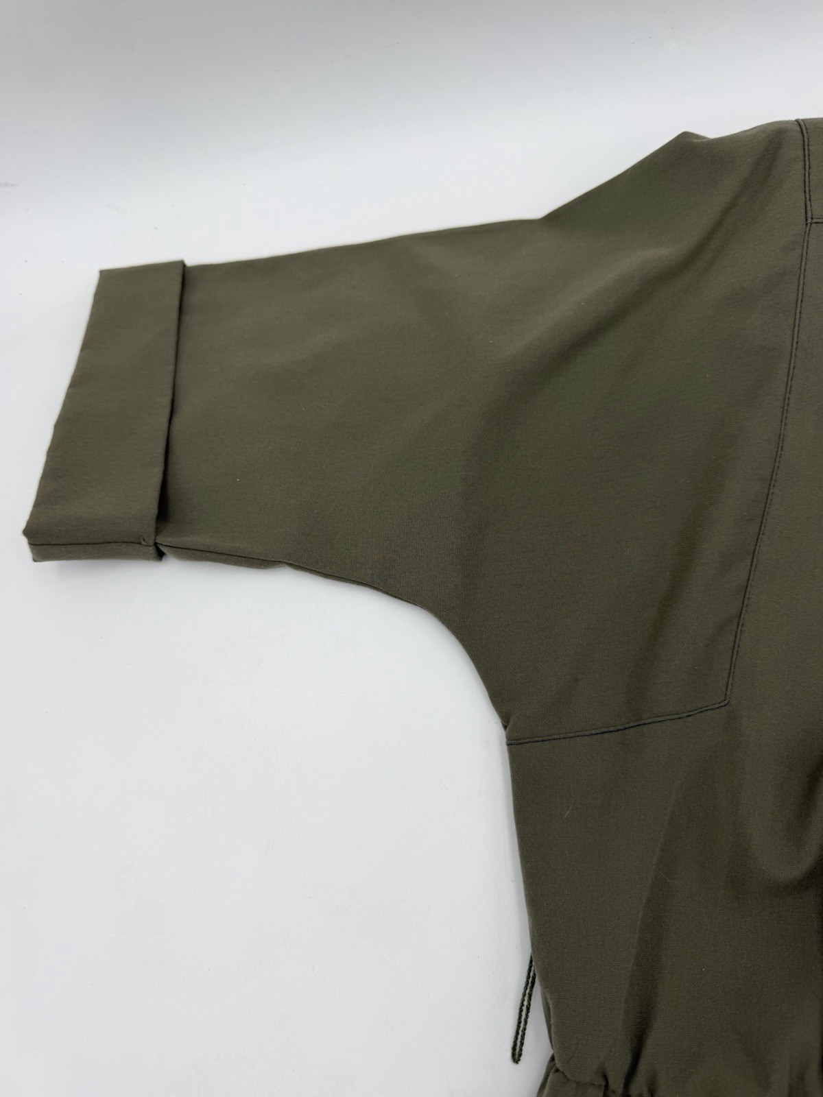 Vintage 80s Petites By Willi Green Khaki Camp Dress Girl Counts Women’s Sz 8