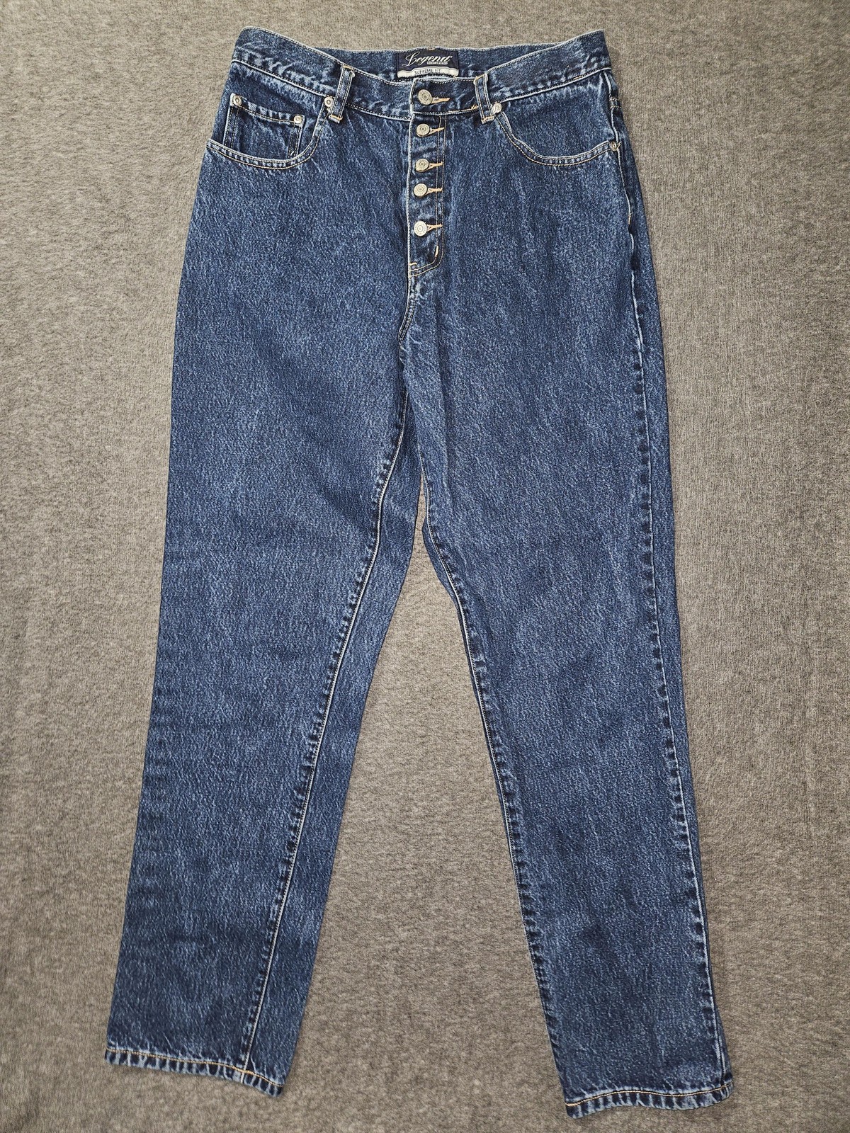 Vintage Legend BKE Jeans Women’s 32×31 Blue Supreme Fit Straight Button Fly