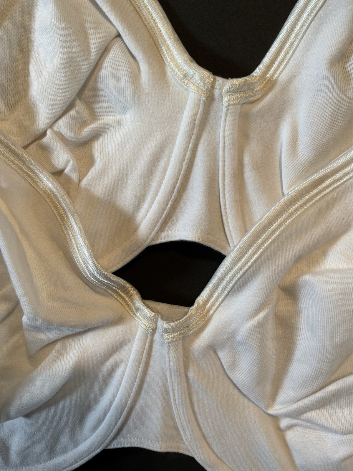 Vintage Lot Of 2 Playtex White 7523 *92% COTTON White Underwire Bras Unworn 38DD