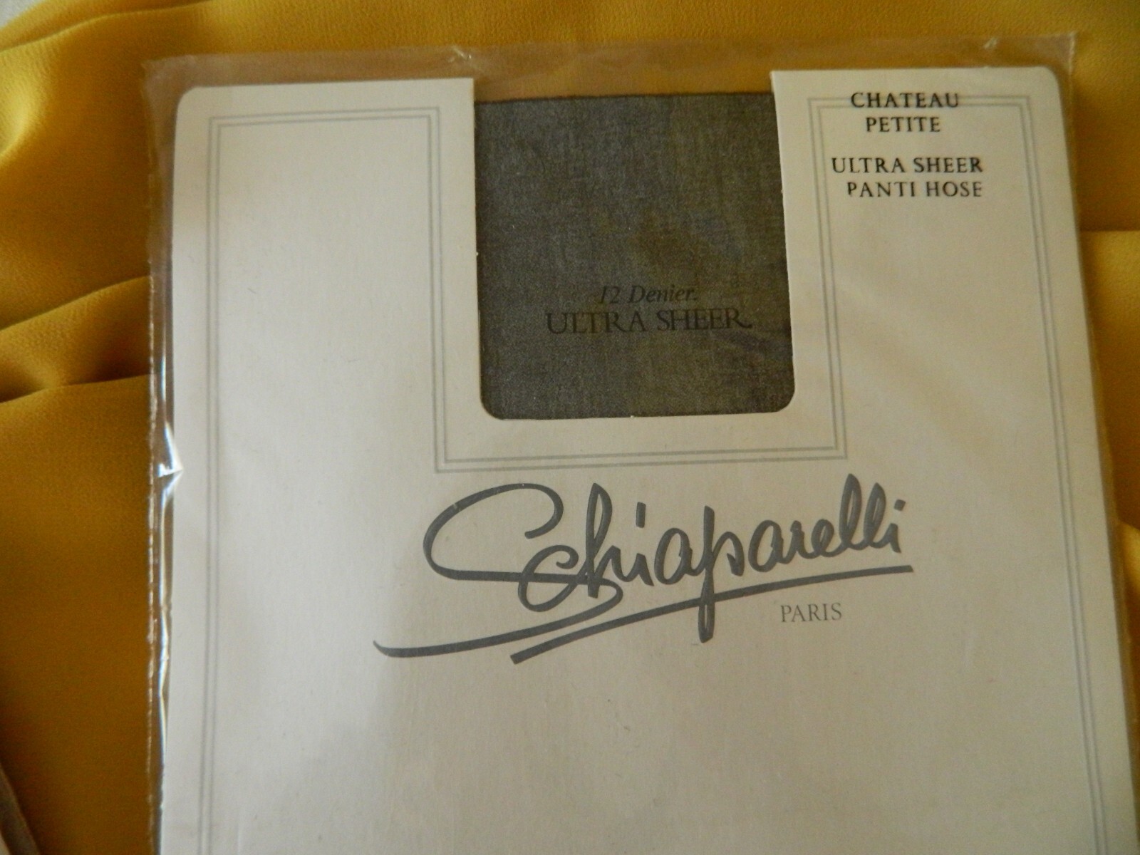 SCHIAPARELLI Paris Pantyhose Ultra Sheer SHADOW Pet,CHATEAU Pet,MYSTIQUE Ave,