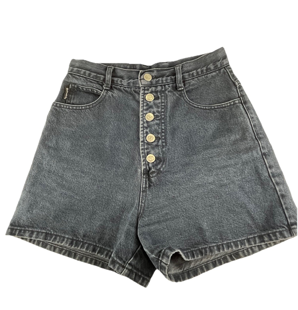 Vintage Bongo by Gene Montesano Women’s High Waisted Mom Black Jean Shorts Sz 7