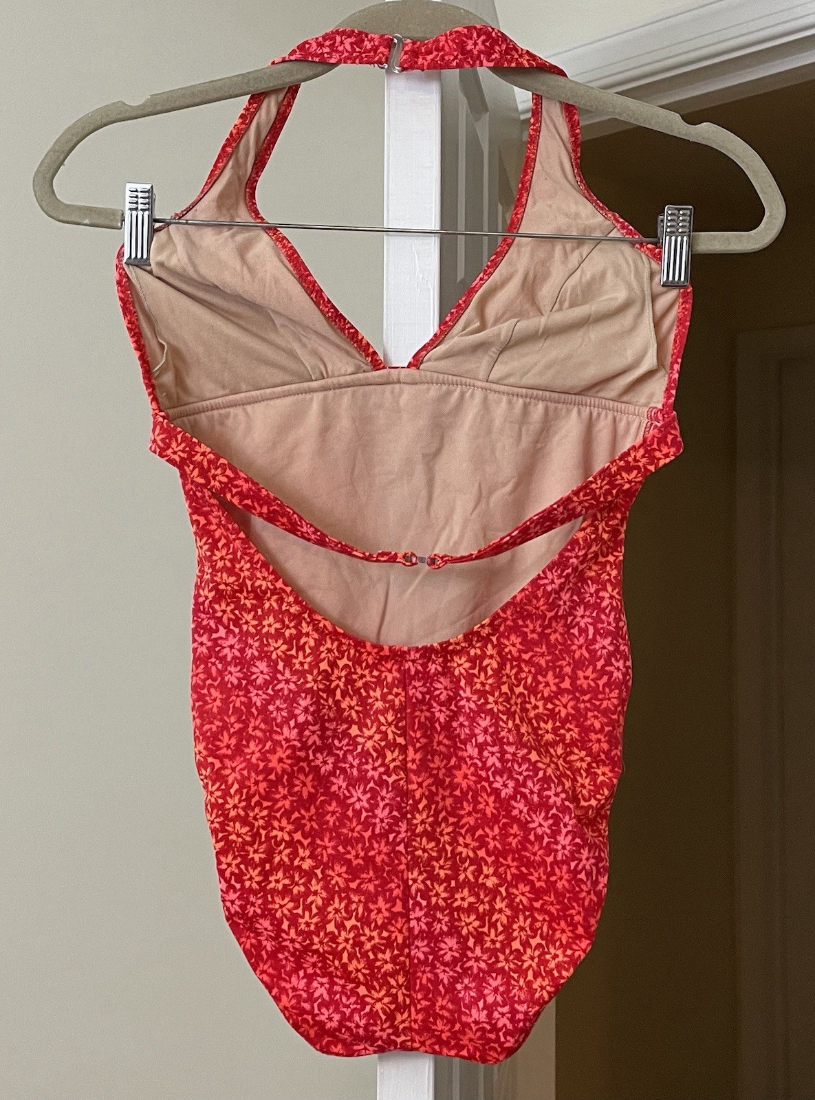 Vtg Late 1980’s /1990’s California Waves Halter Swimsuit Retro Junior’s Medium