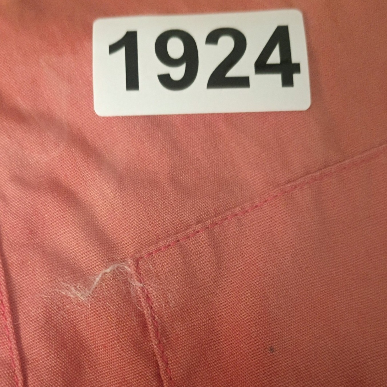 Angelica Vintage Pinafore Dress Womens 32 Coral Pink Hospital Auxiliary Member