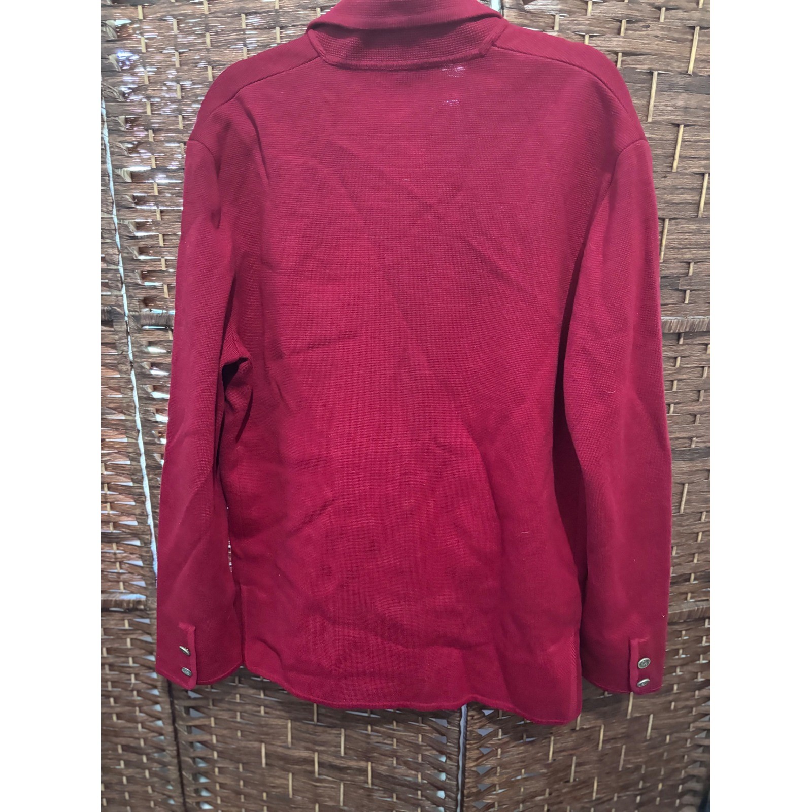 Vintage Erner Gino Paoli Knit Blazer Jacket Womens Large Flaw Read