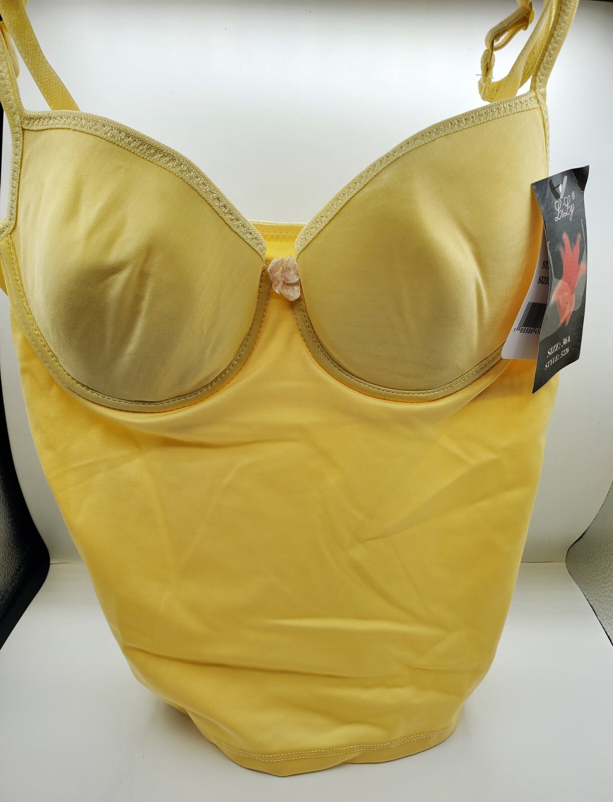 LiLy Underwire Cami Camisole Top Style 5226 – Yellow NWT