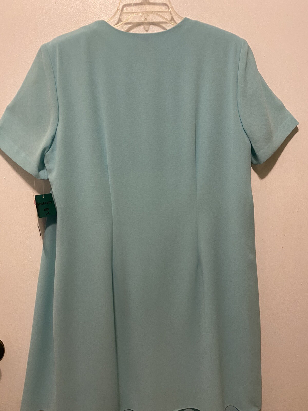 Ladies Just In Thyme Ltd Womens Aqua Layered Shift Dress Size 14 NWT
