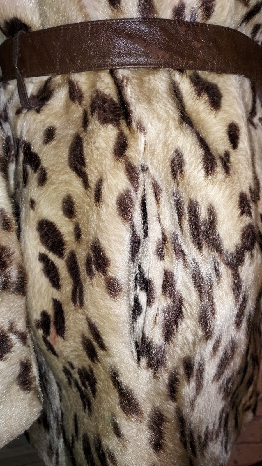 Vintage 60s La France 'Safari’ Russel Taylor Cheetah Leopard Faux Fur Coat S/M