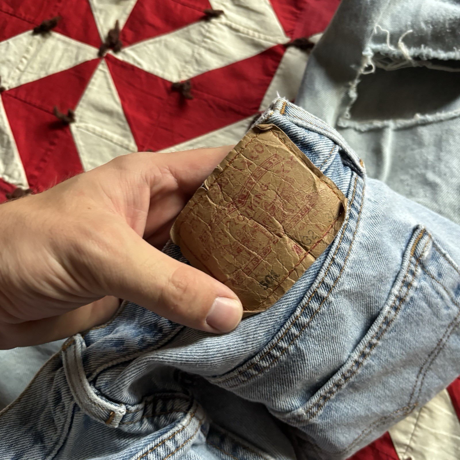 Vintage Levi’s 501 Women’s Denim Distressed As Is Worn Flaws 90s
