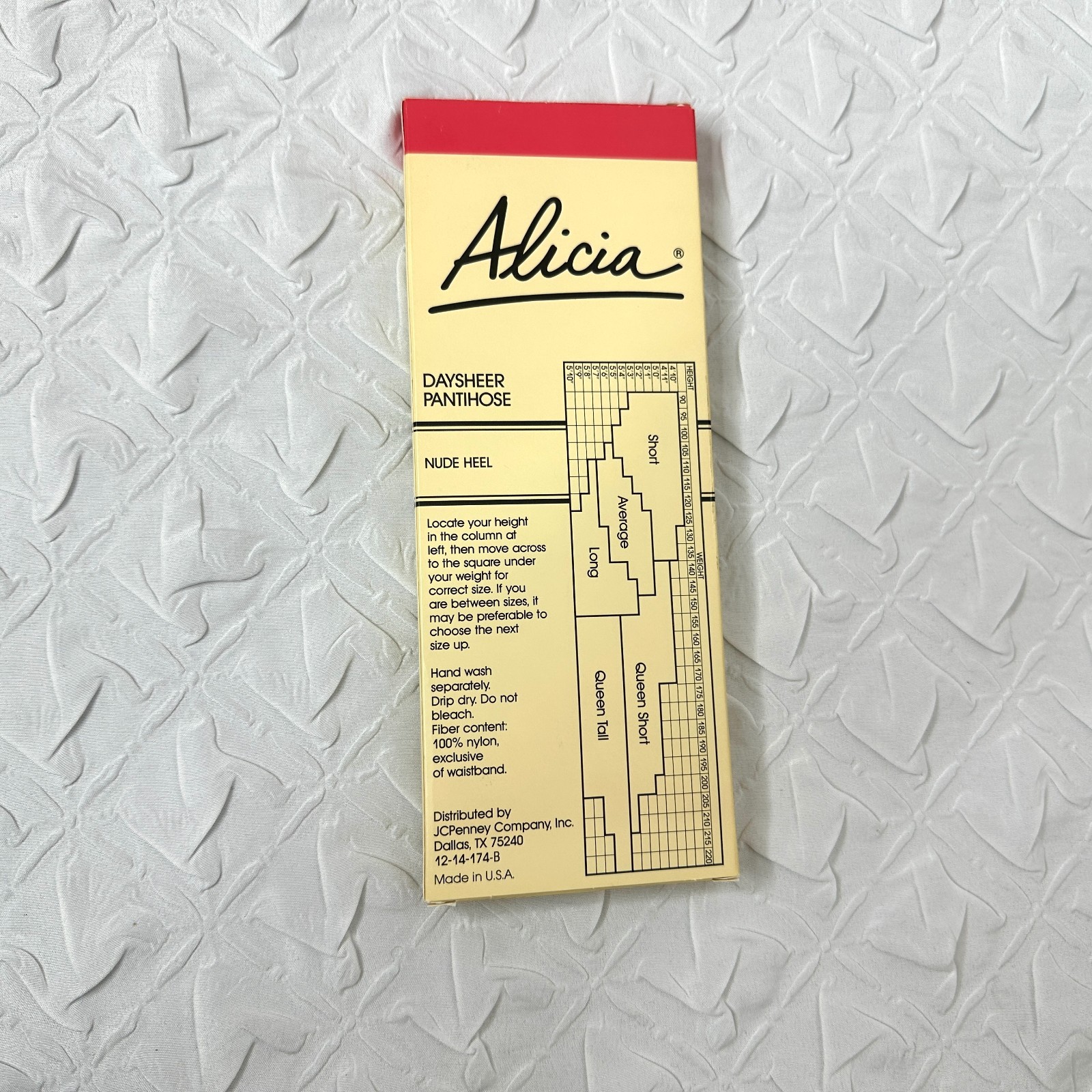 Vintage Alicia Daysheer Pantyhose Lot of 2, Queen Short Reinforced Panty and Toe