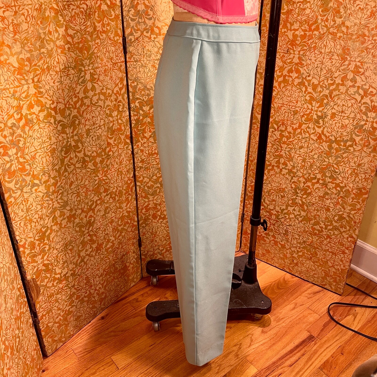 Vintage Levi’s BEND OVER Pants Aqua Tapered Stretch Trouser 28 x 26