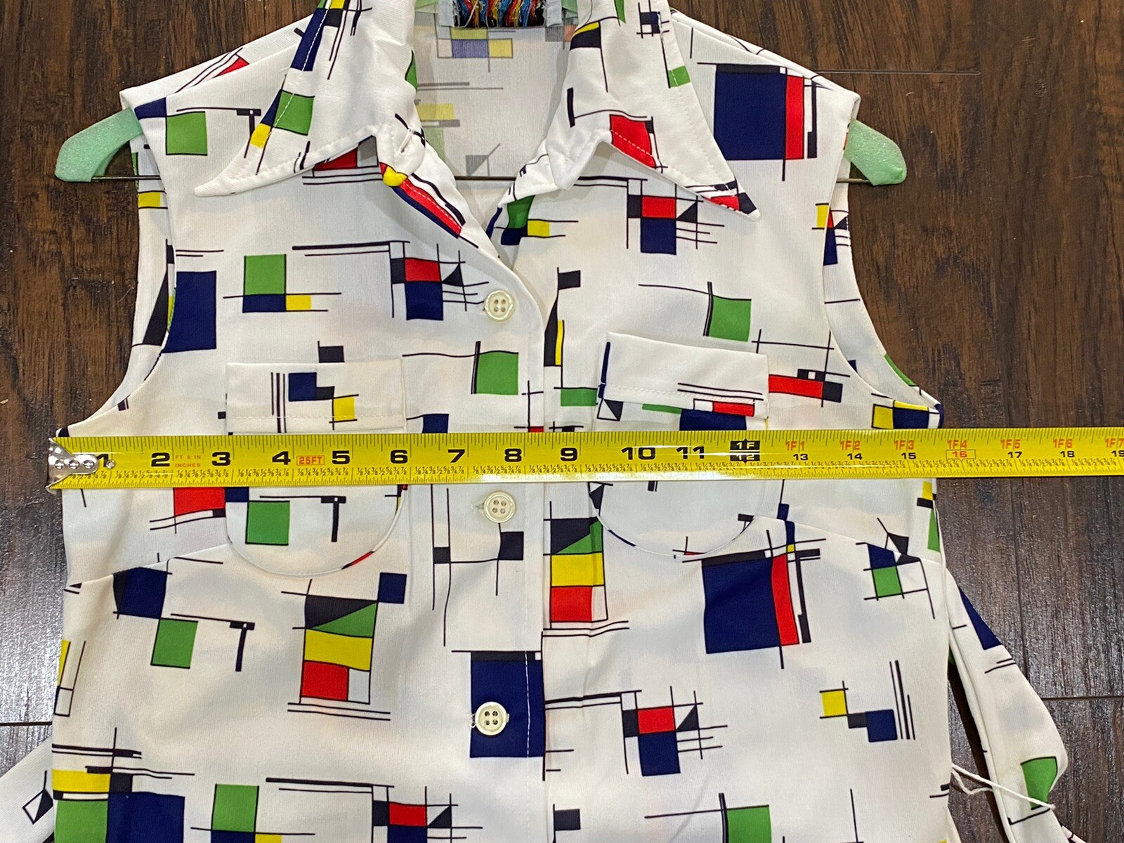 Prynts By Bleeker Street Jonathan Logan VTG 70’s Mondrian Style Print Dress Sz S