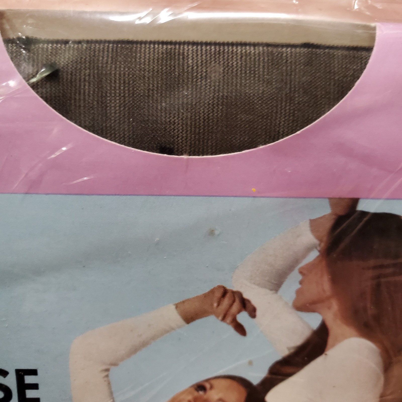 Vtg Panty Hose Opal Black Poke Smal Model Mod Go-Go Nylons Extra Sheer Hosiery