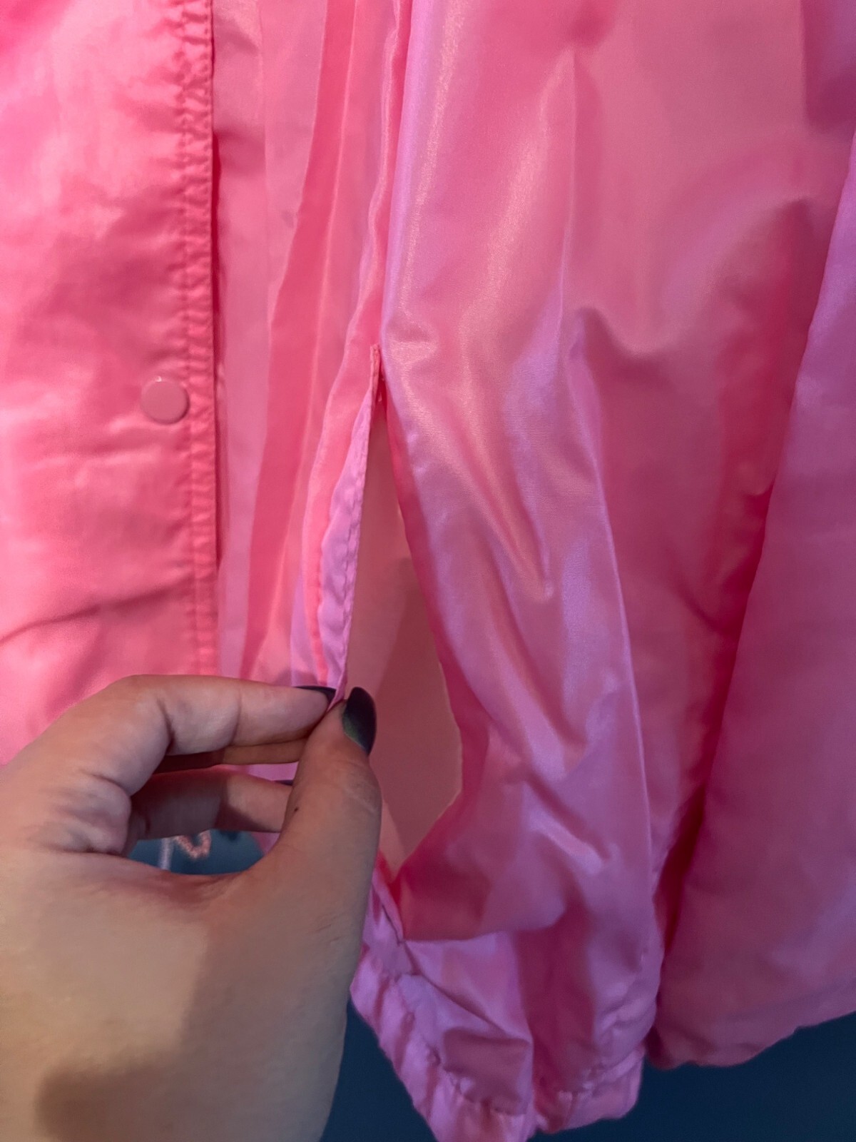 Vintage Windy Weather Women’s Bubble Gum Pink Lined Windbreaker Size Medium