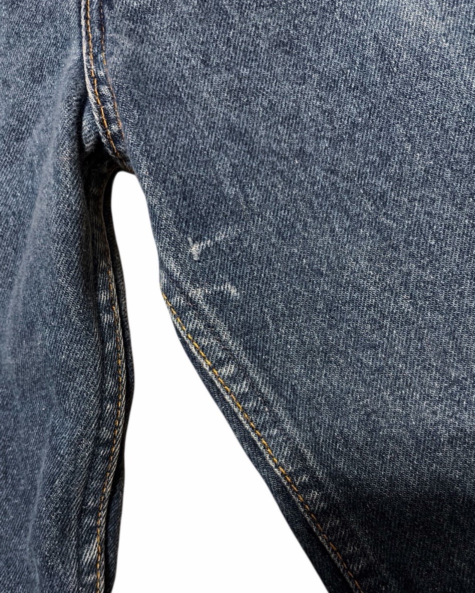 Vintage Levis 505 0217 Red Tab Blue Jeans Denim Fades Raw Hem 30×29 USA Made 80s