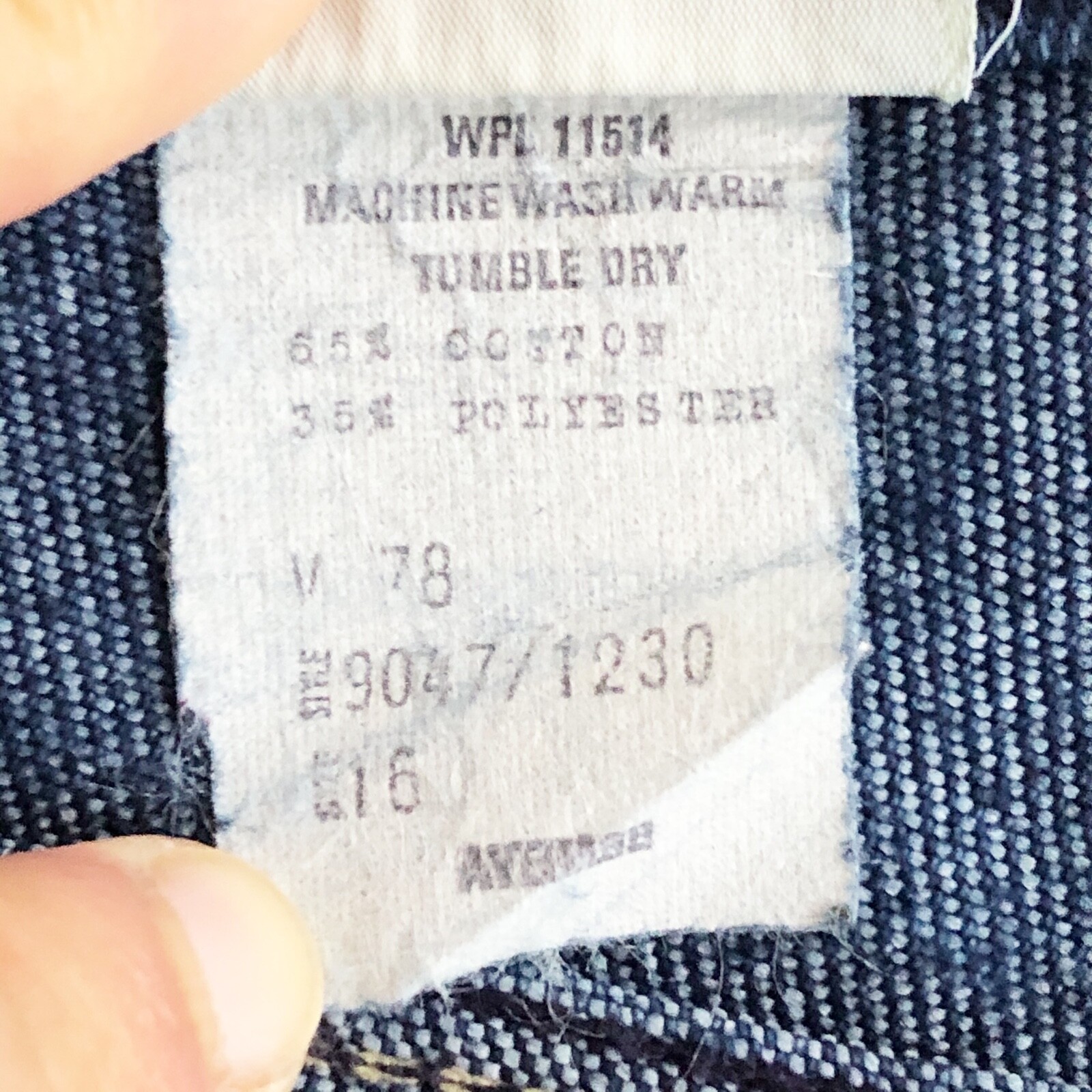 Vtg Stockton of Dallas High Rise Mom Jeans Straight Leg Size 16 Dark Wash