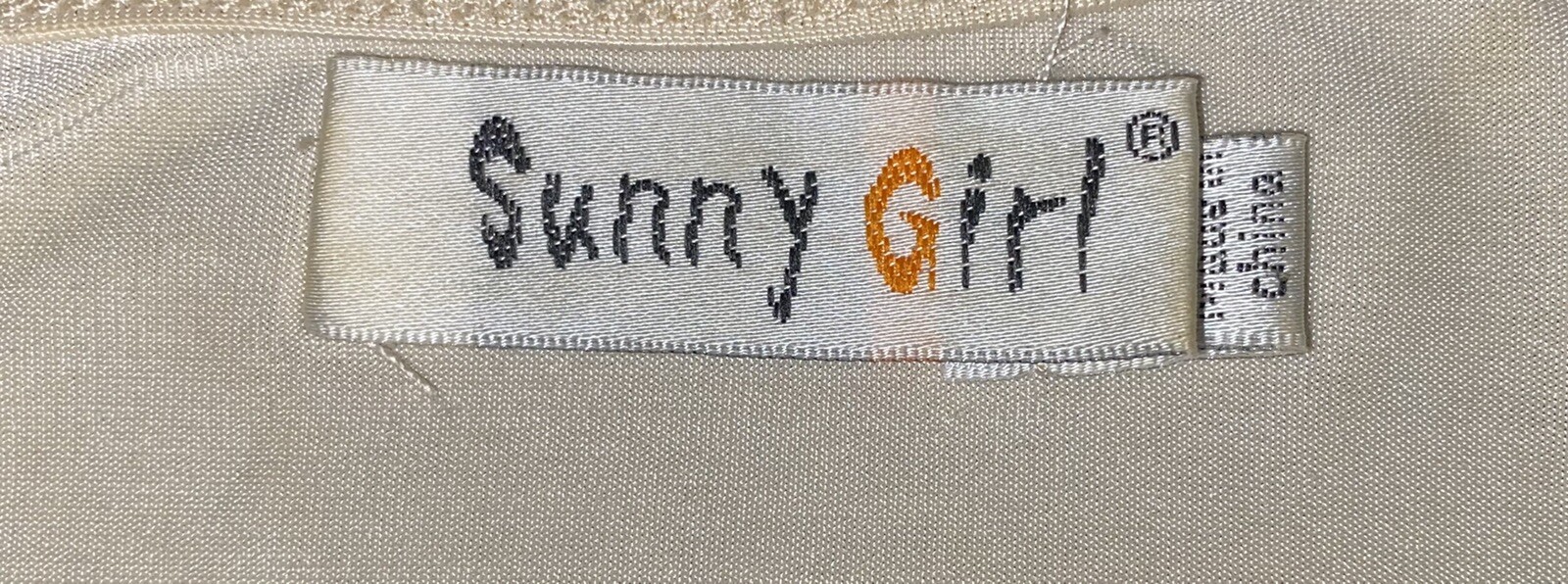 Vintage Sunny Girl Ladies round neck elastane cotton Tank Top S 10 great cond.