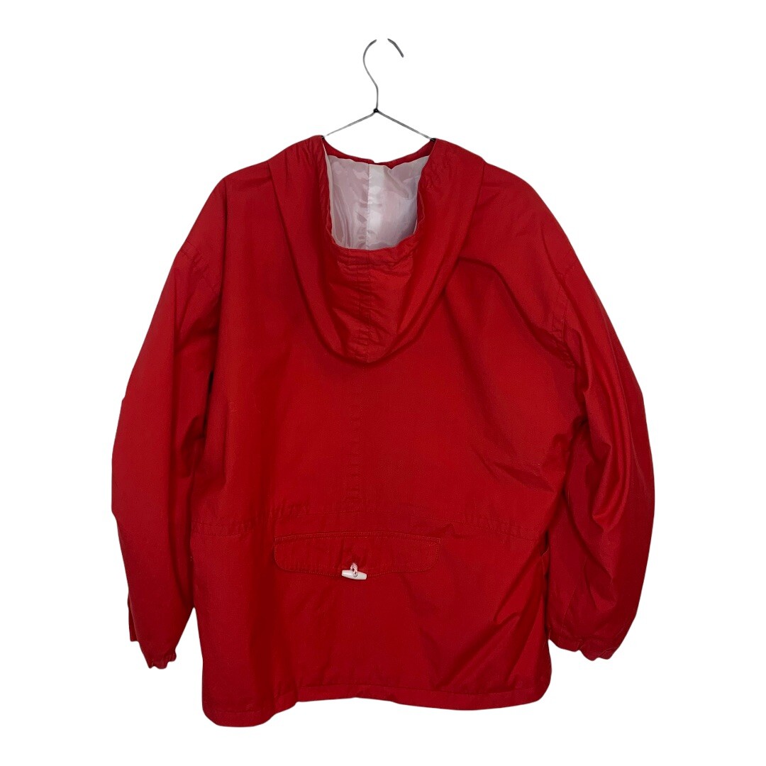Vintage Donny Brook Nautical Sailor Red Anorak Coat Jacket Women’s Size Large