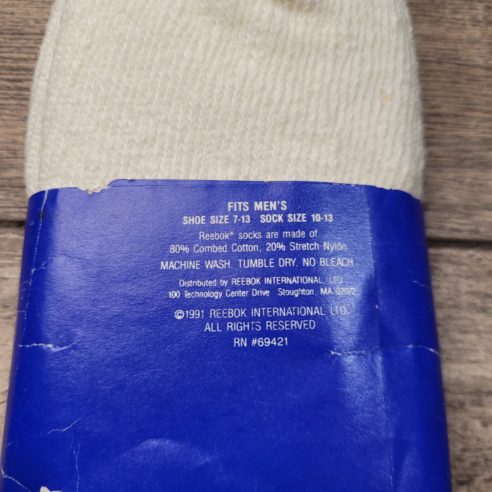 Vintage 1991 Greg Norman Reebok High Socks Shoe Size 7-13 Sock Size 10-13 90s
