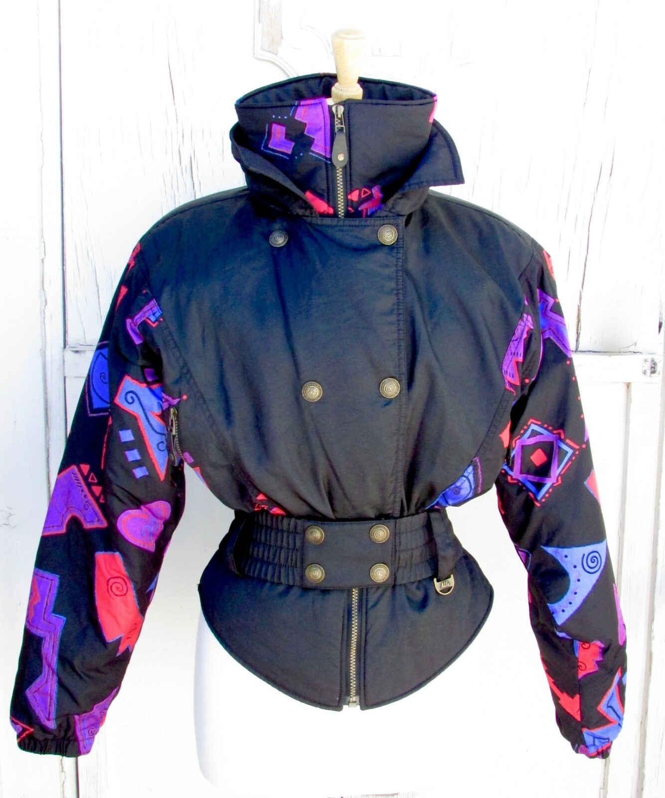 Vintage Nils Women’s Ski Jacket Geometric 80’s size S