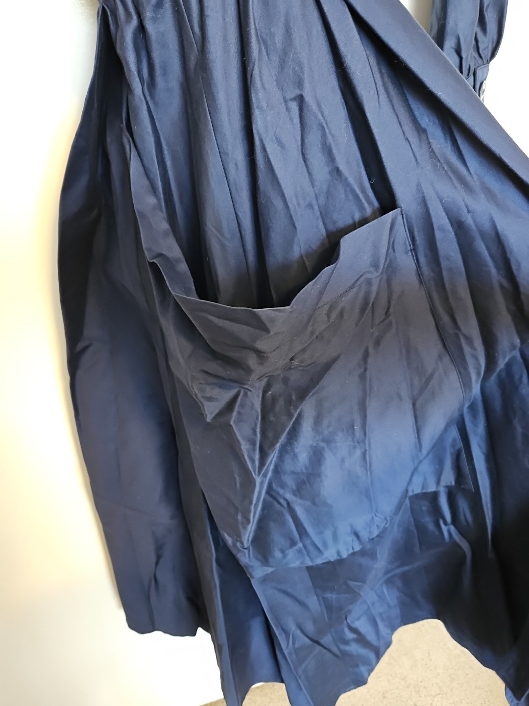 Michel Sungari Paris Vintage Blue Fitted Waist Trench Style Women’s Dresses Eu40
