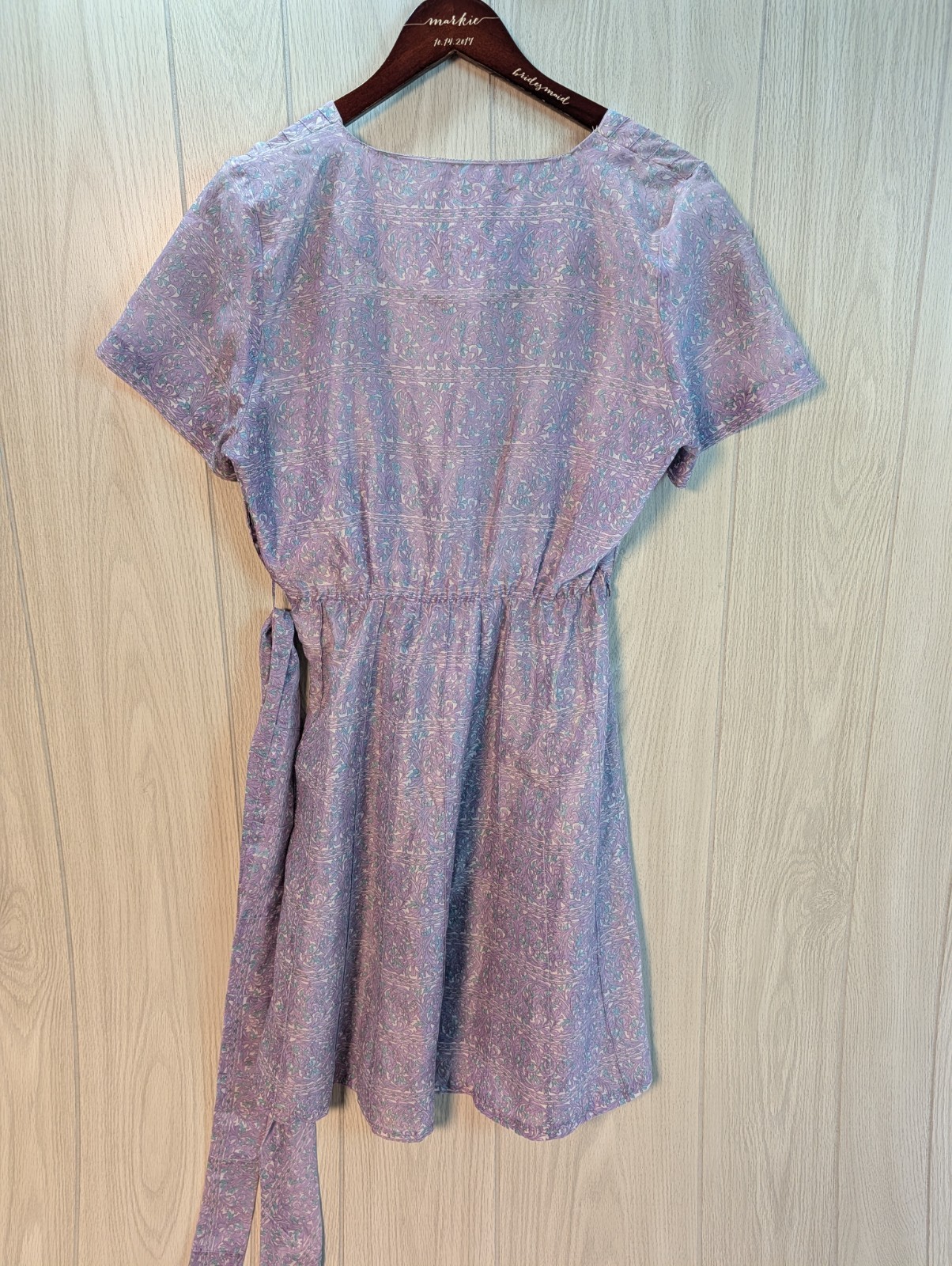 Vintage 50’s-60’s Caldwell Casuals Floral Dress Women’s 100% Bemberg Rayon Yarn
