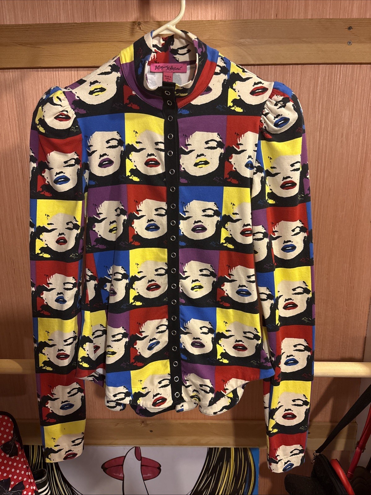 Vintage Betsey Johnson Marilyn Monroe Pop Art Jacket Size Small Rare