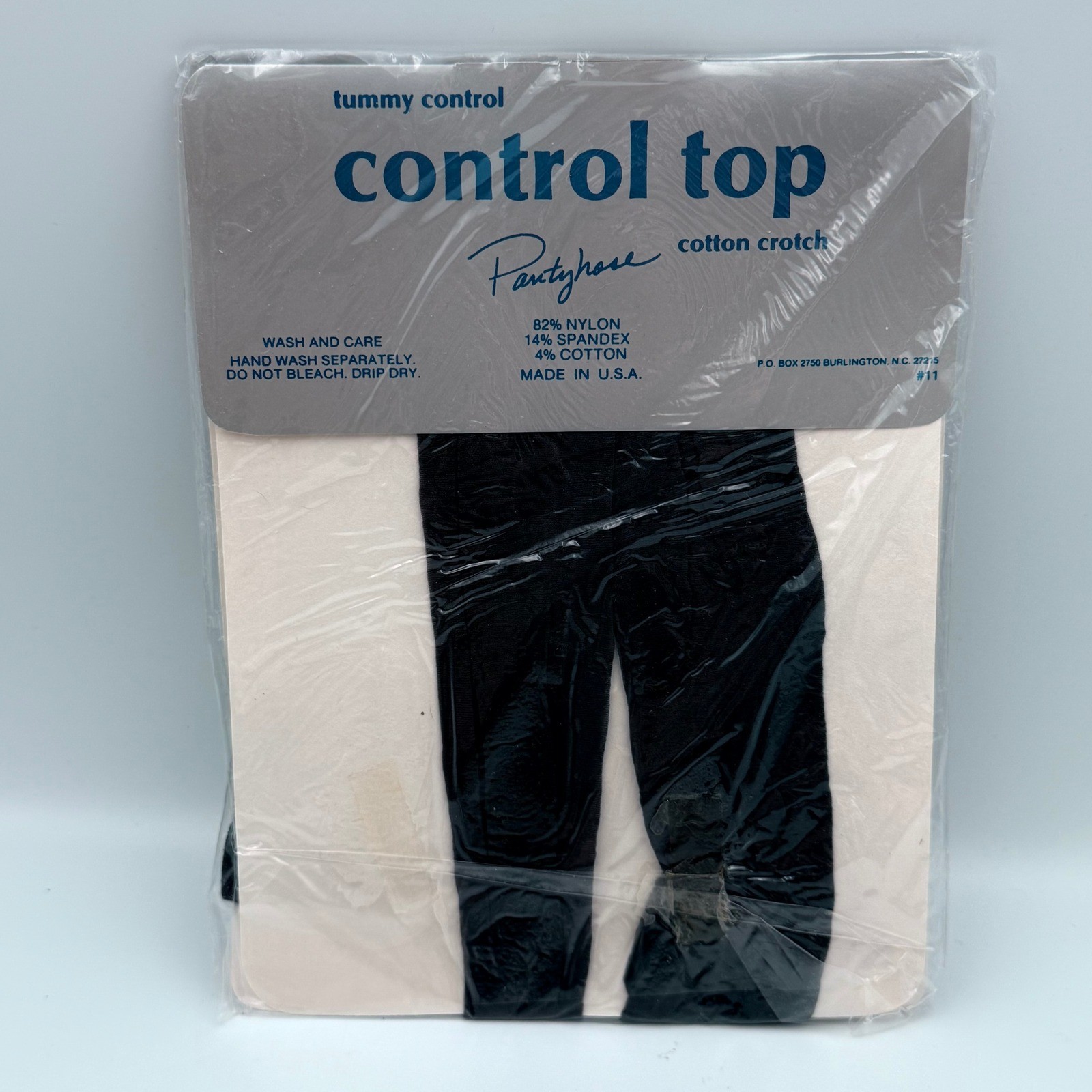 Vintage NOS Pantyhose Lot 5 Light Support Control Top Taupe Black Beige Med Tall