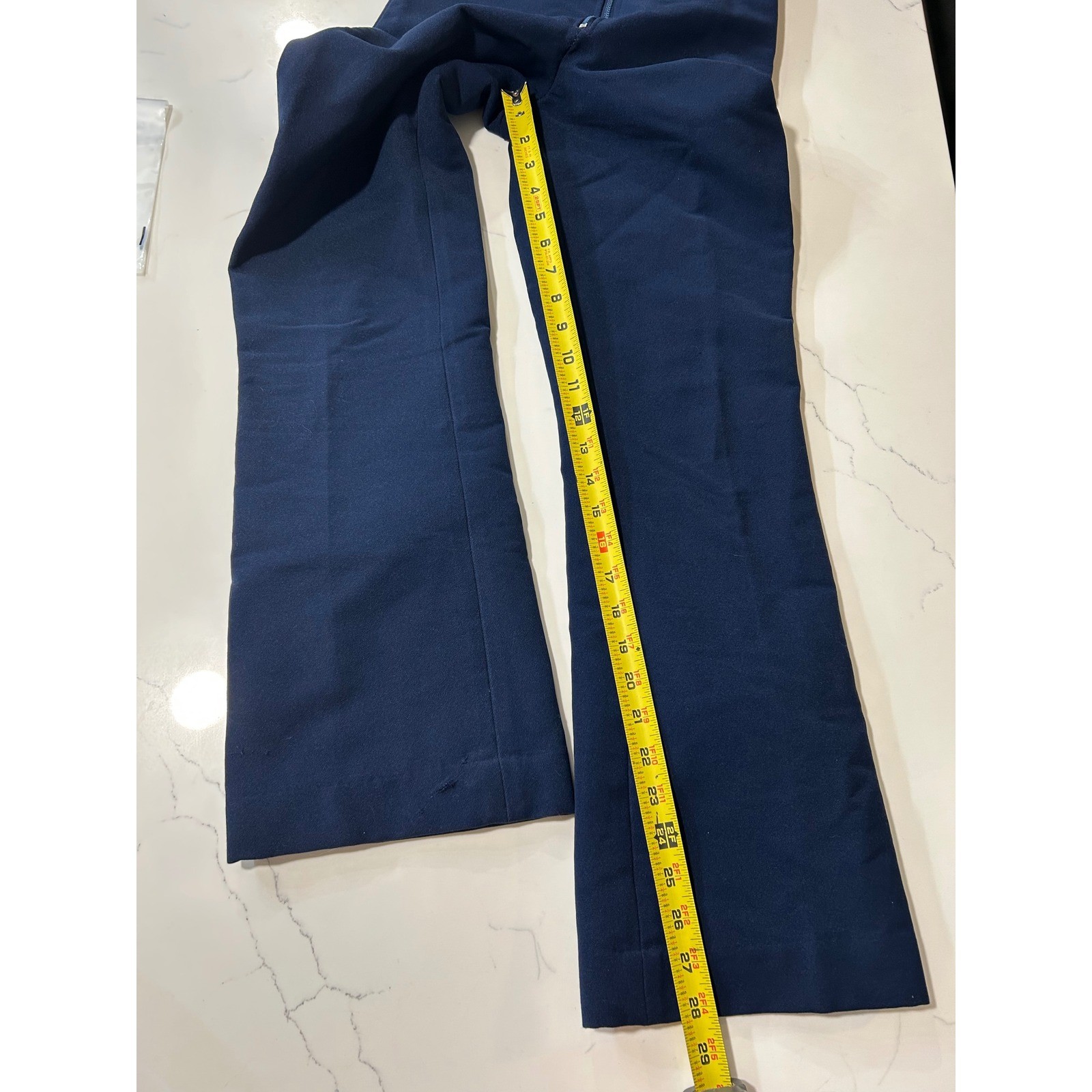 Obermeyer Vintage Navy Blue Wool Blend Ski Bib Jumpsuit Womens Size 10R RN 37037