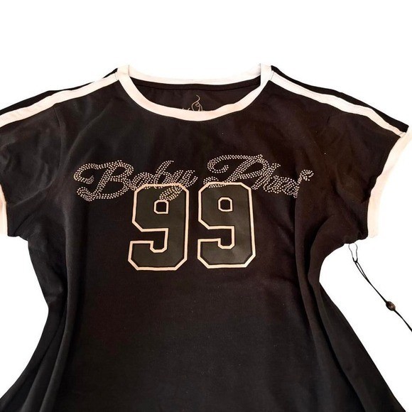 Y2K BABY PHAT BLING SPORTY MCBLING TOP LARGE NWT