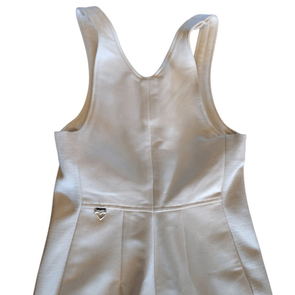 Obermeyer VTG Ivory Snow Ski Bib Softshell Stirrup Wool Jumpsuit SZ 12