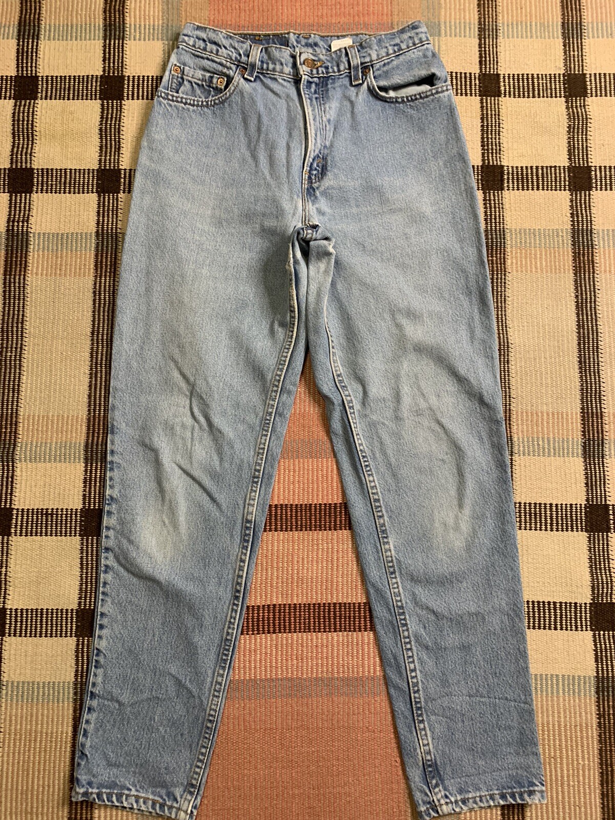VTG USA Levi’s 550 High Waist Relaxed Tapered Jeans 8 Reg M 29×31!!! 2760