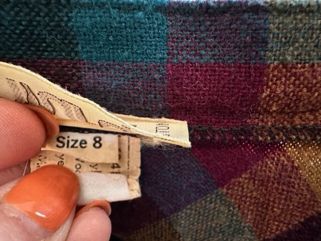 Vintage Century of Boston 60’s Plaid Pleated Skirt 8 TX12
