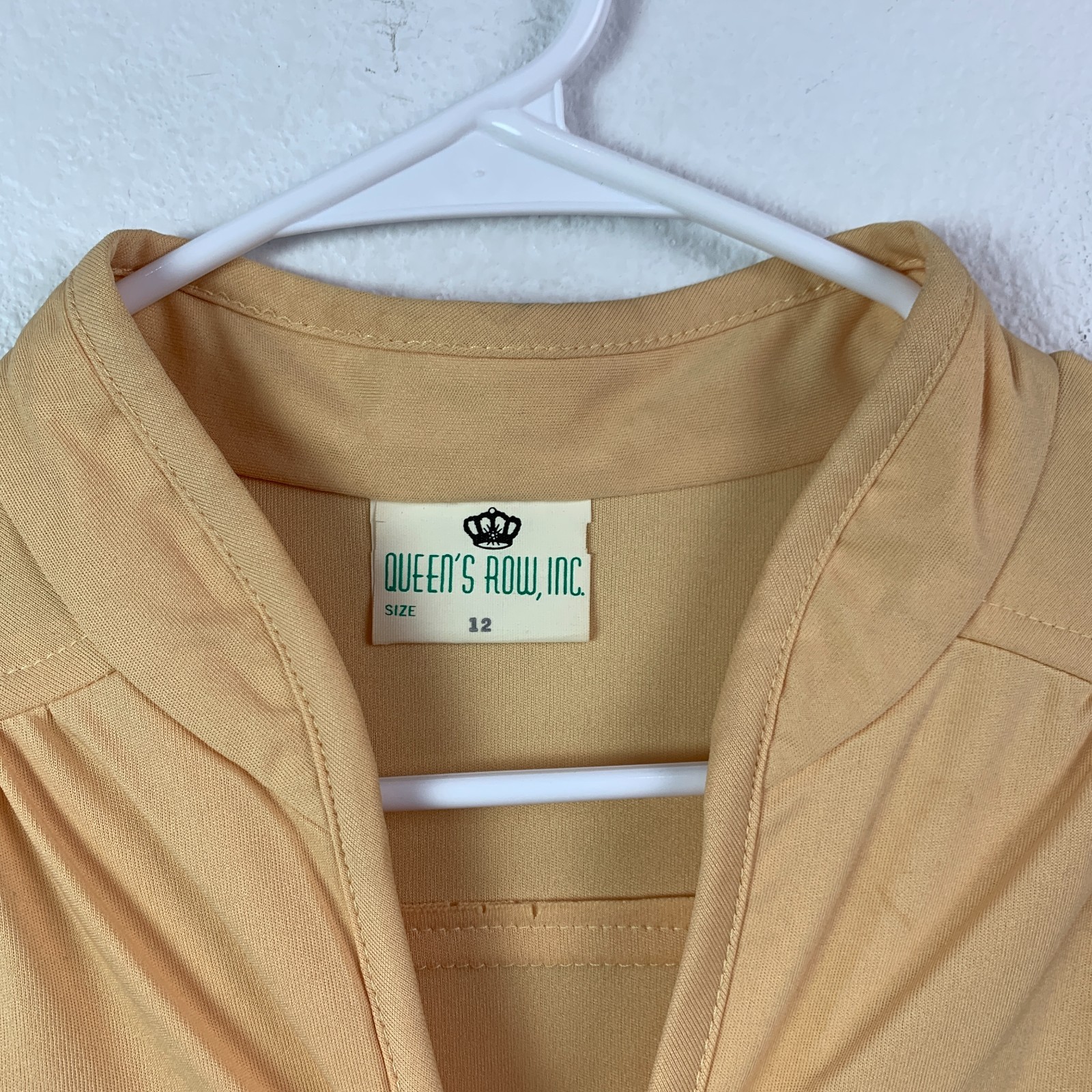 Vintage Queen’s Row Yellow Modest Secretary Dress Size 12
