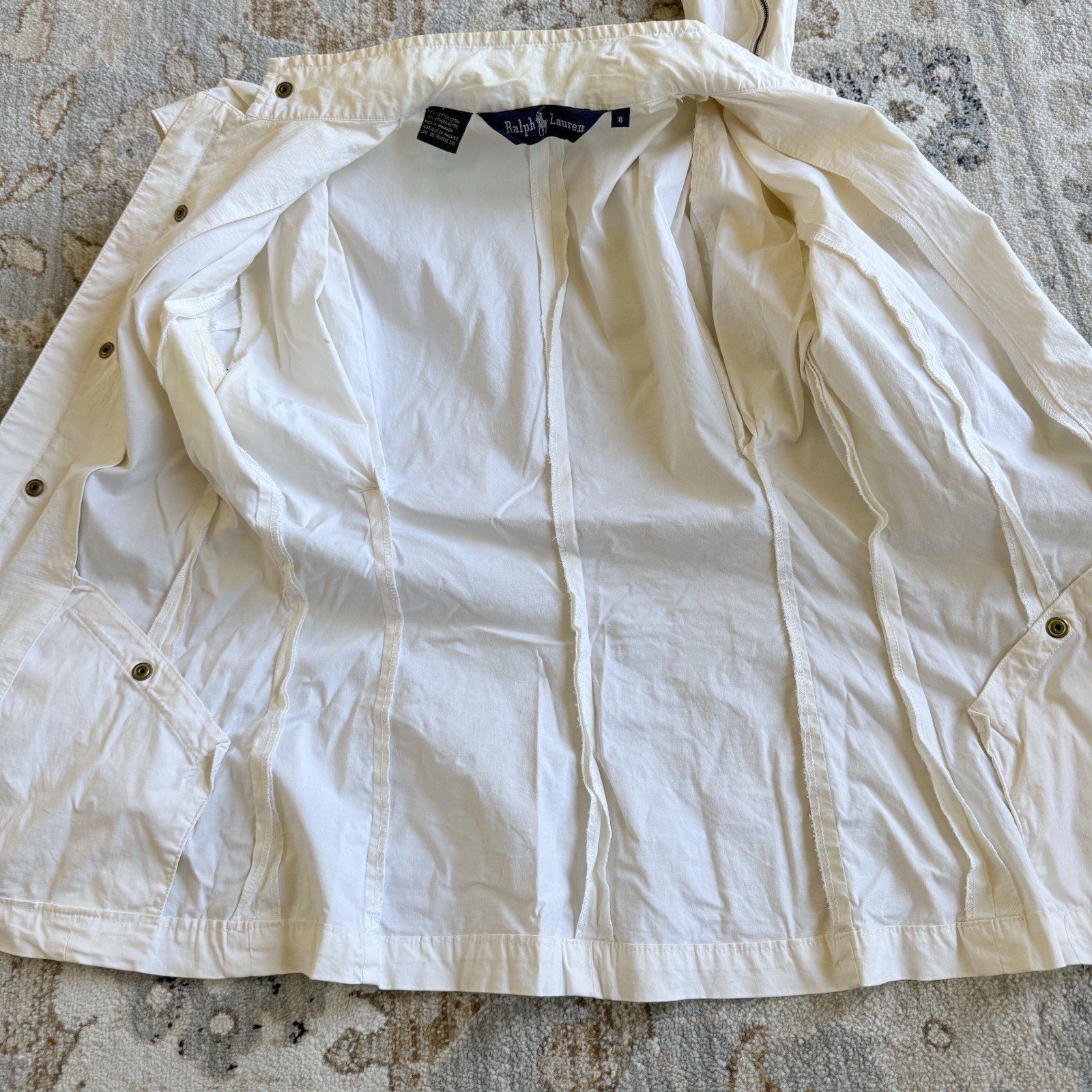 Vintage Ralph Lauren 1993 Tennis Jacket Women’s Sz 8 90s White RARE Sports Zip